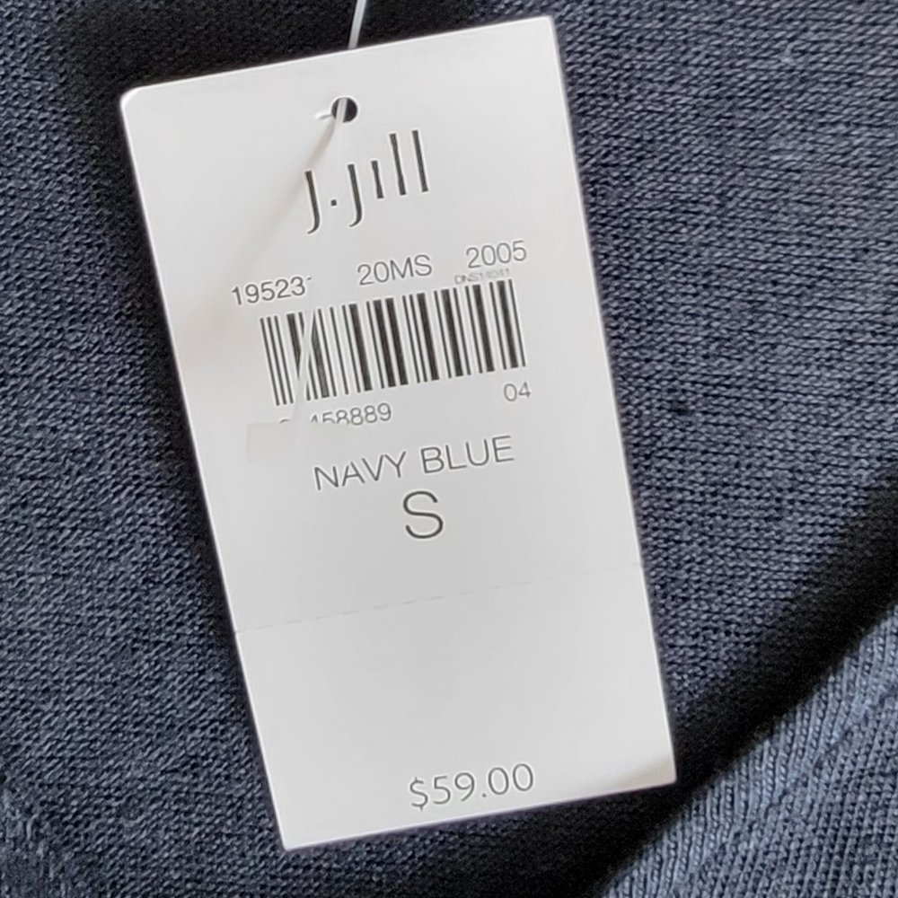 NWT J. Jill Linen Love Linen V-Neck Short Sleeve Top Size Small - Picture 8 of 9